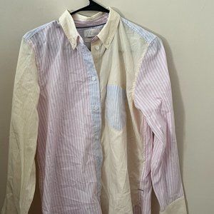 NWT J. Crew Pastel Striped Buttondown - Size 8